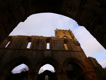 Low angle view of historical building