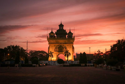 View of tower during sunset