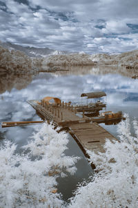 Reflection of clouds in water