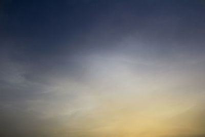 Low angle view of sky at sunset