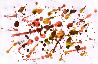 Abstract image of water drops on white background
