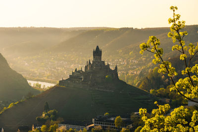 Cochem castle at sunrise