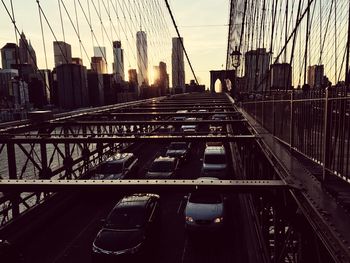 View of suspension bridge