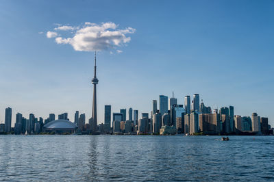 View of buildings in city at waterfront