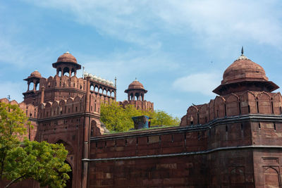 Low angle view of historical building