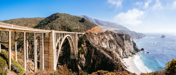 Low angle view of mountain against sky