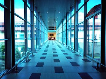 Modern corridor in office