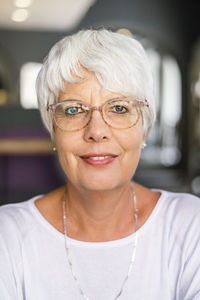 Portrait of woman smiling