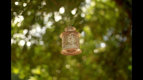 Close-up of lamp post