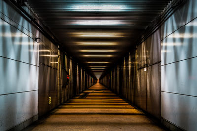 Empty corridor of building