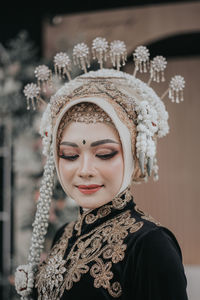 Javanese traditional clothes from indonesia