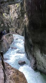 River flowing through rocks