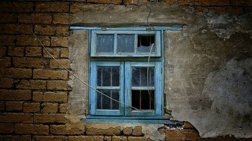 Brick wall with windows