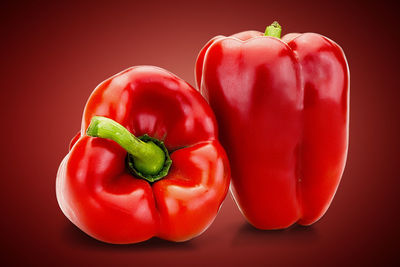 Close-up of red bell peppers