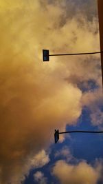 Low angle view of silhouette against sky during sunset