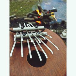 Close-up of wooden plank