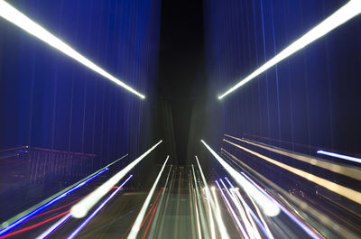 Light trails at night