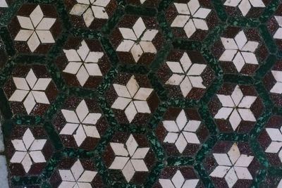 Full frame shot of tiled floor