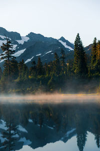 Sunrise at mt. baker, wa