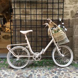 Bicycles on bicycle parked