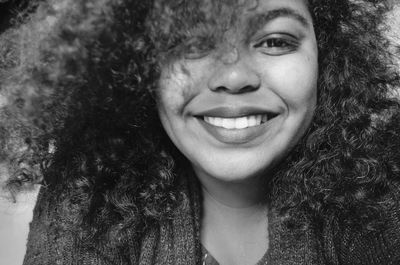 Close-up portrait of young woman