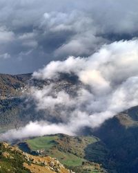 Aerial view of landscape against sky