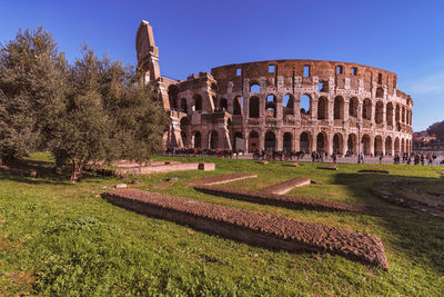 Old ruins against clear sky