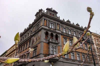 Low angle view of building against sky