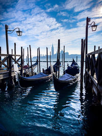 Boats in sea