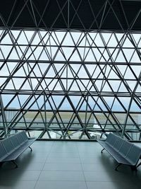 Low angle view of glass building