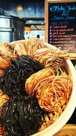 Close-up of food for sale