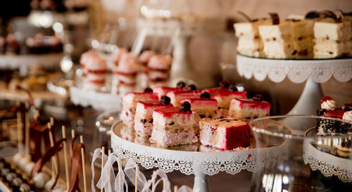 Close-up of food on table