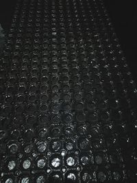 Full frame shot of beer bottles