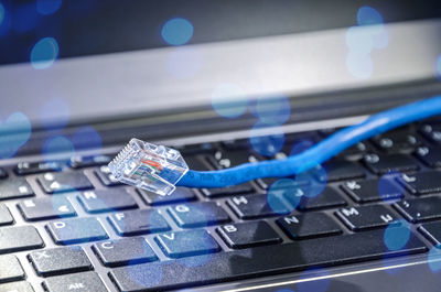 Close-up of computer keyboard