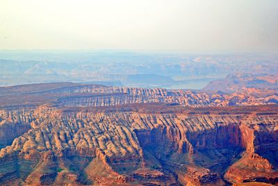 Aerial view of landscape against sky