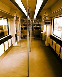 Interior of train