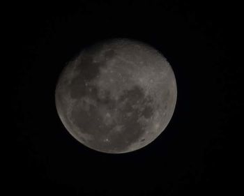 Low angle view of moon in sky