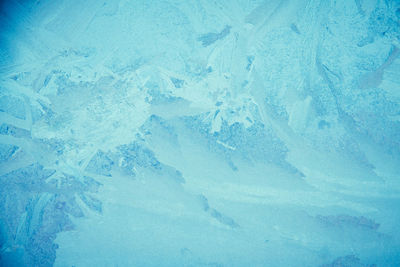 Full frame shot of frozen water