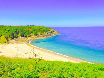 Scenic view of beach