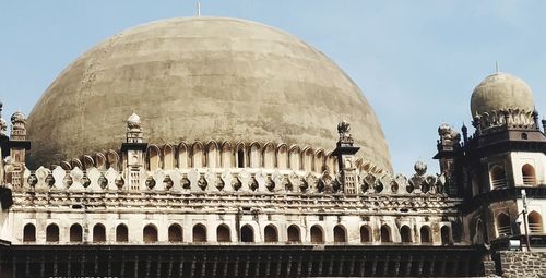 Low angle view of historical building against sky