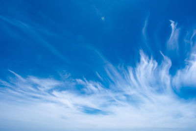 Low angle view of clouds in sky