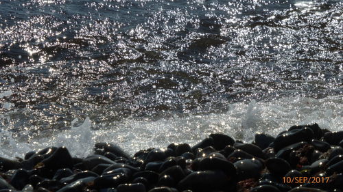 Close-up of sea waves