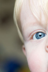 Close-up portrait of cute boy