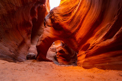 Rock formation in cave