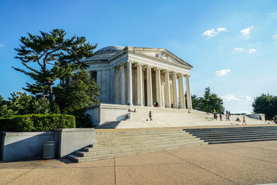 Built structures against sky