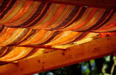 Full frame shot of textile roof