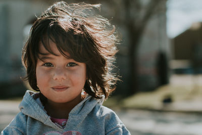 Close-up portrait of girl