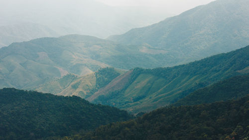 High angle view of valley