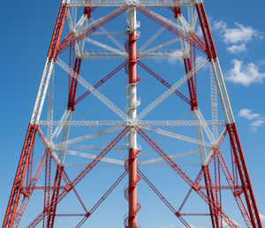 Low angle view of ferris wheel against sky