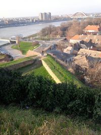 Aerial view of city